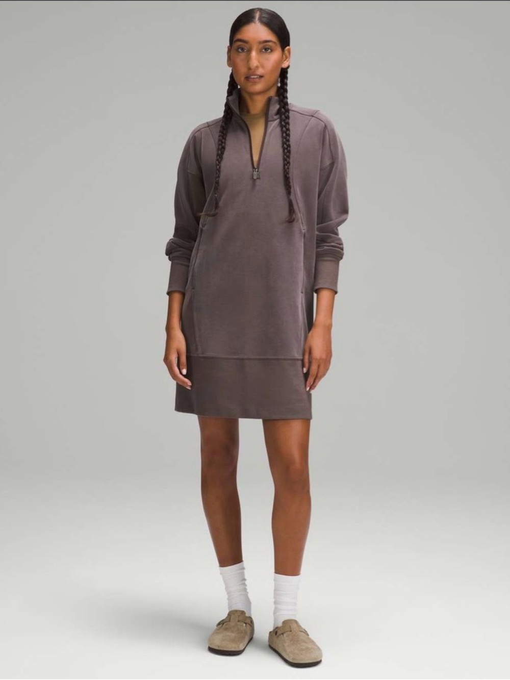 Lululemon Softstreme Long-Sleeve Half-Zip Dress
Espresso